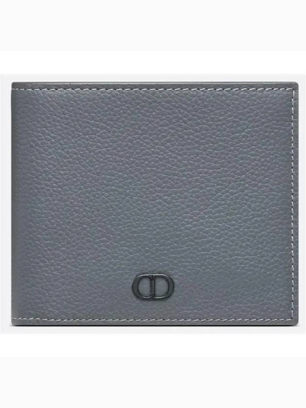 Grain Leather CD Icon Compact Half Wallet Deep Grey - DIOR - BALAAN 2