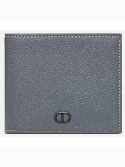 Grain Leather CD Icon Compact Half Wallet Deep Grey - DIOR - BALAAN 2