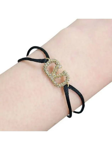 V logo crystal knot bracelet arm 37320221 271402 1095363 - VALENTINO - BALAAN 1