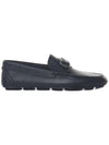 V Logo Signature Calfskin Driving Shoes Black - VALENTINO - BALAAN 1