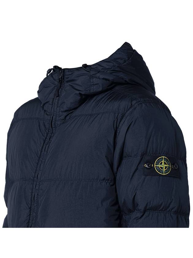 811540723 V0020 Wappen Patch Garment Dyed Crinkle Wraps Hooded Jumper Navy Men s Jacket TFS - STONE ISLAND - BALAAN 5