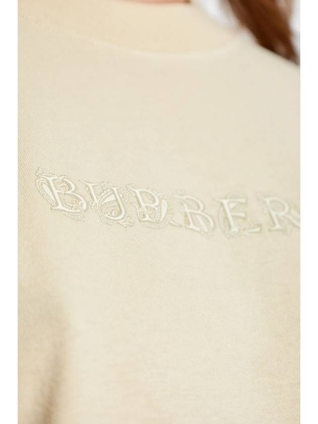 Burberry T-shirt With Logo, Women's, Beige - BURBERRY - BALAAN 5