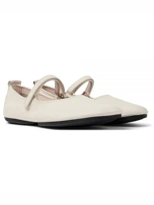 Right Leather Mary Jane Flat Shoes White - CAMPER - BALAAN 2