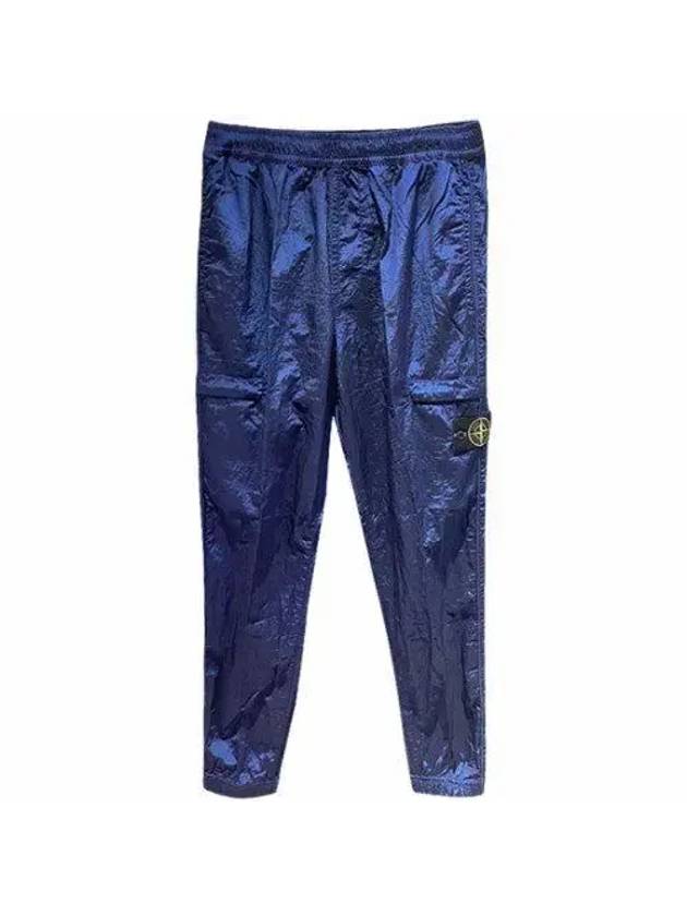 Wappen Patch Nylon Metal Cargo Track Pants Blue - STONE ISLAND - BALAAN 1