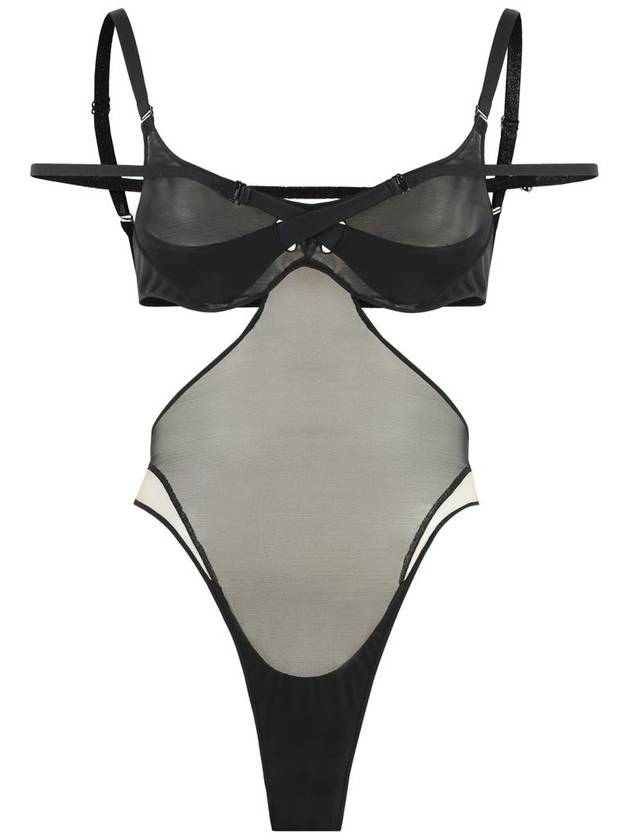 Mugler Nylon Bodysuit - MUGLER - BALAAN 1