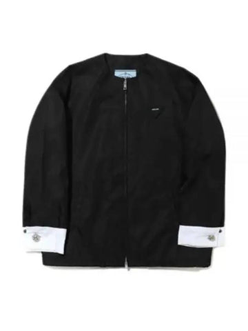 Re-Nylon Blouson Jacket Black - PRADA - BALAAN 1