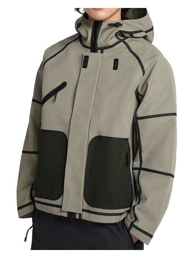 Tech Storm Fit Hooded Rain Track Jacket Light Army - NIKE - BALAAN 1