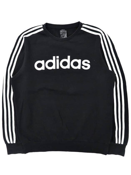 Crew Logo 3 Stripes Sweatshirt Black - ADIDAS - BALAAN 2