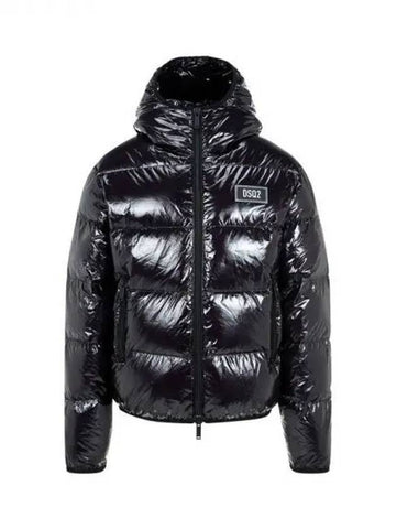 Men's Glossy Ripstop Duck Down Padded Jacket Black 271483 - DSQUARED2 - BALAAN 1