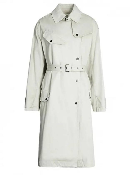 Women's 11th Anniversary Gabao Trench Coat Ivory - ISABEL MARANT - BALAAN.