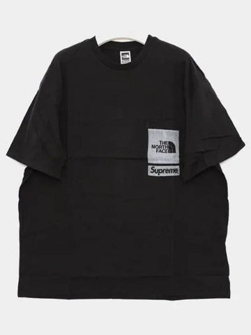 Printed pocket short sleeve men s t shirt SS23KN2 BLACK 270911 1043381 - THE NORTH FACE - BALAAN 1