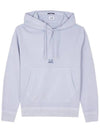 Central Logo Popover Hoody Cosmic Sky 14CMSS137B 005398R 750 - CP COMPANY - BALAAN 3