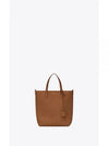 Shopping Toy Supple Leather Tote Bag Brown - SAINT LAURENT - BALAAN 2