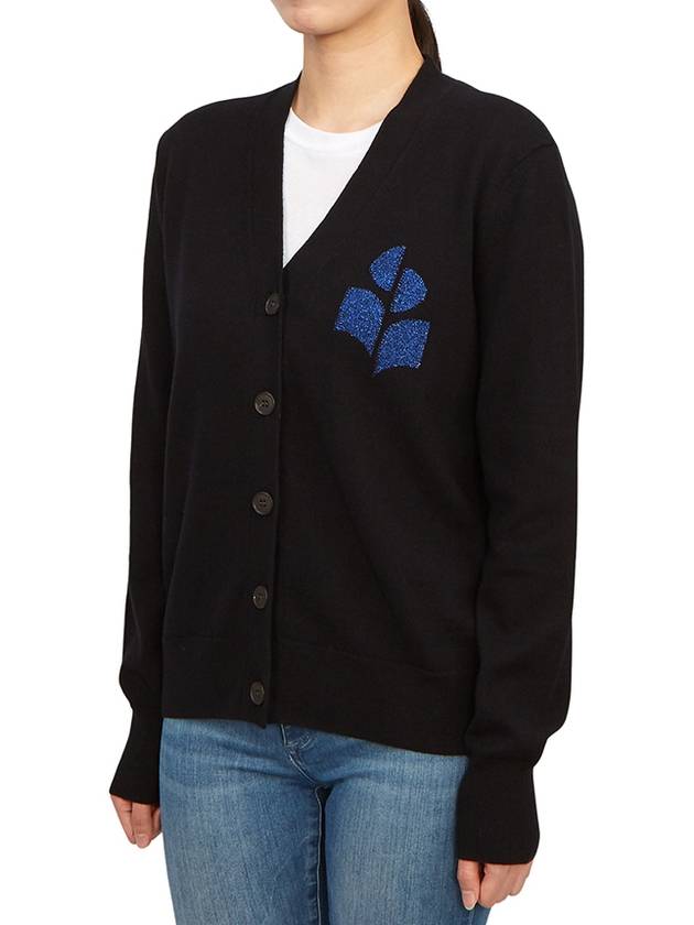 Karin Cotton Cardigan Blue Black - ISABEL MARANT - BALAAN 3