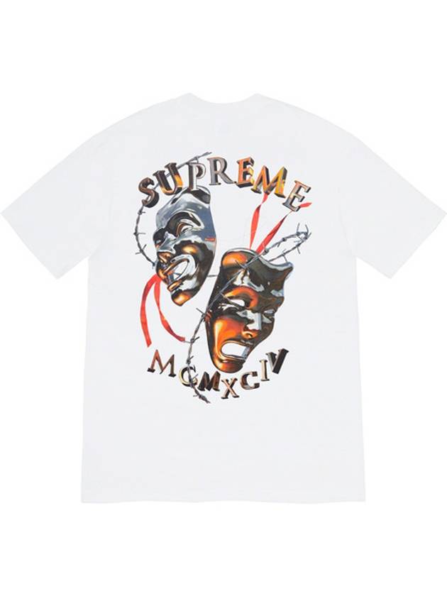 Mask T Shirt White Supreme Laugh Now Tee - SUPREME - BALAAN 1