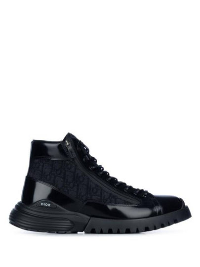 Combat Oblique Ankle Boots Black - DIOR - BALAAN 2