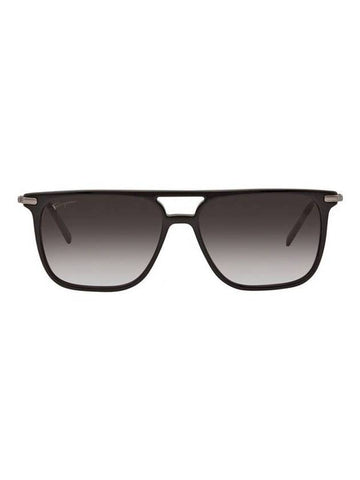 Eyewear Square Boeing Sunglasses Grey - SALVATORE FERRAGAMO - BALAAN 1