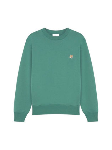 Fox Head Patch Regular Sweatshirt Teal Green - MAISON KITSUNE - BALAAN 1