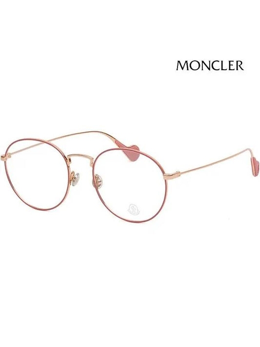 Eyewear Round Metal Glasses Gold Pink - MONCLER - BALAAN 2