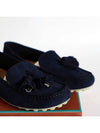 Dot Sole Suede Loafers Navy - LORO PIANA - BALAAN 4