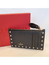 Rockstud Card Wallet Black - VALENTINO - BALAAN 2