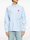 Boke Flower Long Sleeve Shirt Blue - KENZO - BALAAN 3