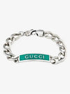 Enamel Logo Bracelet Silver - GUCCI - BALAAN 2