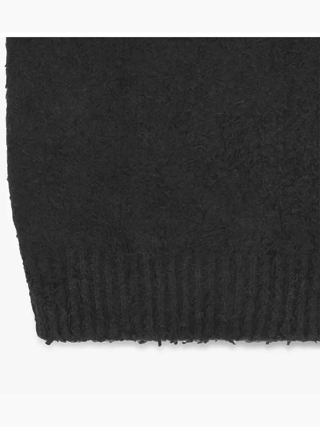 Back Stitch Textured Detail Knit Top Black - MAISON MARGIELA - BALAAN 5