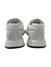 Prax 01 Re-Nylon Brushed Leather Low-Top Sneakers White - PRADA - BALAAN 5