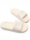 Embossed Heart Logo Slippers Offwhite - AMI - BALAAN 6