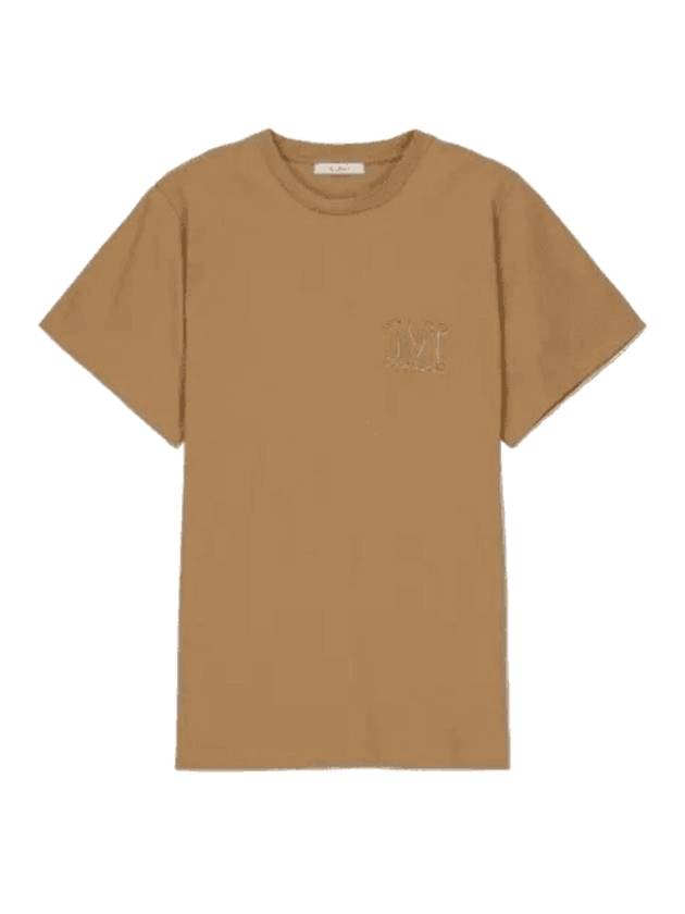 Mango Short Sleeve T-Shirt Camel - MAX MARA - BALAAN 1