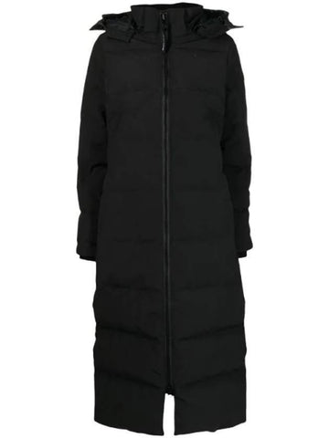 Mystique Satin Long Parka Black - CANADA GOOSE - BALAAN 1