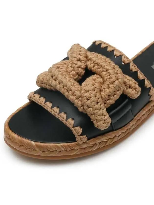 Kate woven chain espadrille sandals XXW17K0GR40-MID-B999 - TOD'S - BALAAN.