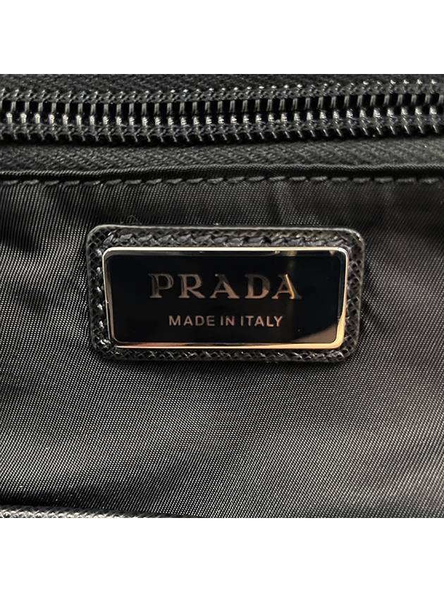 Triangle Logo Re-Nylon Backpack Black - PRADA - BALAAN 9