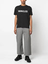 Fragment Logo Short Sleeve T-Shirt Black - MONCLER - BALAAN 4