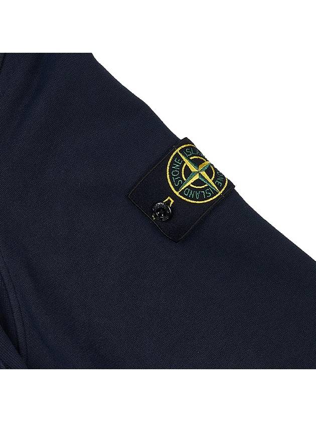 Wappen Patch Cotton Fleece Zip Up Hoodie Navy - STONE ISLAND - BALAAN 6