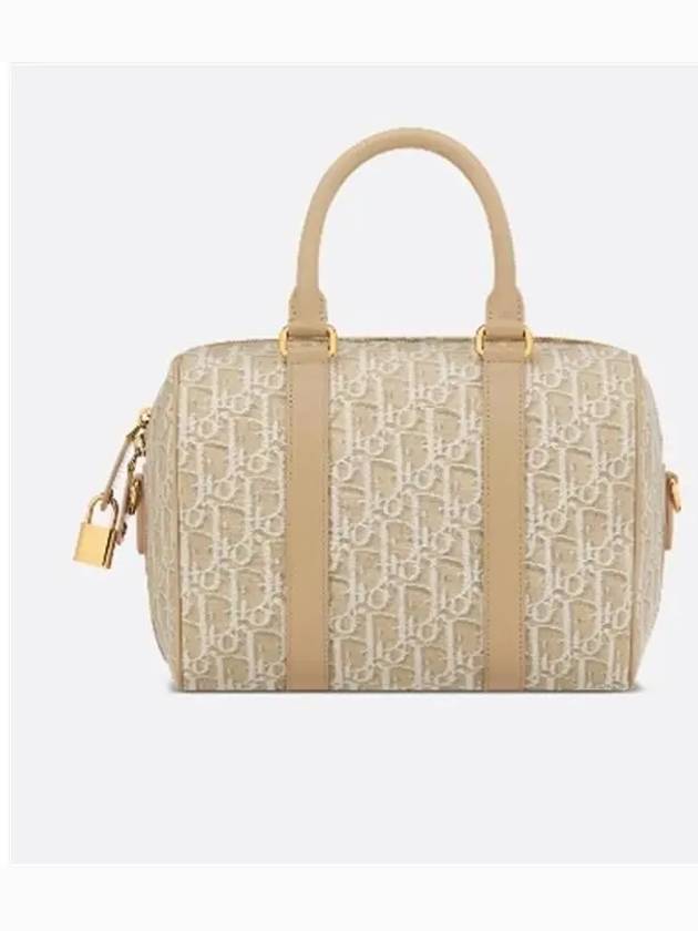 Groove 25 Oblique Jacquard Tote Bag Beige - DIOR - BALAAN 3