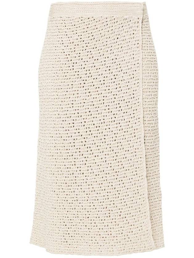 Texture Knit Wrap Around Midi Skirt 782282 V3WM0 9227 B0111077111 - BOTTEGA VENETA - BALAAN 2