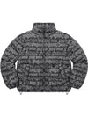 Fat Tip Jacquard Denim Puffer Jacket Black - SUPREME - BALAAN 1