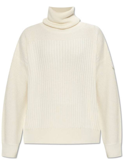 Willow Smith Roll Neck Knit Top Cream - MONCLER - BALAAN 2