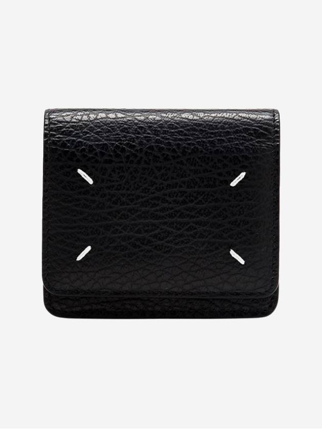 Embroidery Logo Chain Cald Wallet Black - MAISON MARGIELA - BALAAN 2