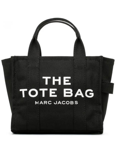 Logo Small Canvas Tote Bag Black - MARC JACOBS - BALAAN 2