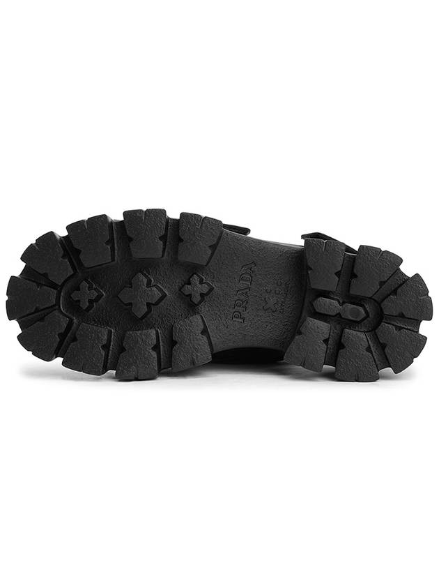 Logo Monolith Sandals Black - PRADA - BALAAN 6