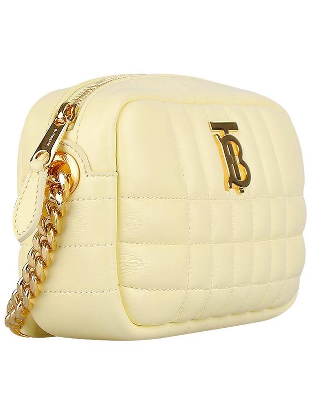 Lola Mini Quilted Camera Cross Bag Light Yellow - BURBERRY - BALAAN 5