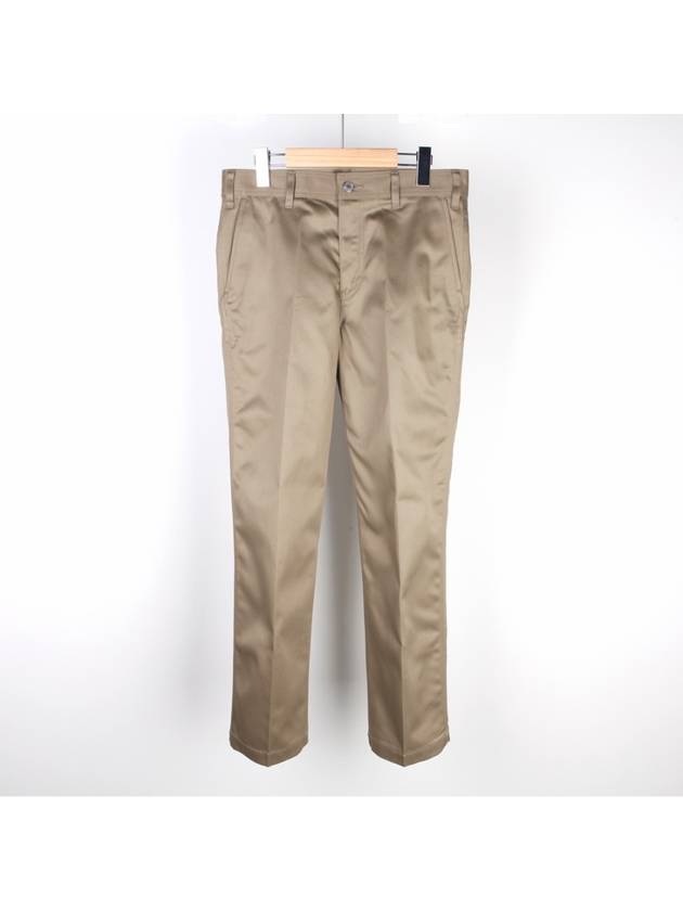 Chino Cotton Straight Pants Beige - CELINE - BALAAN 2