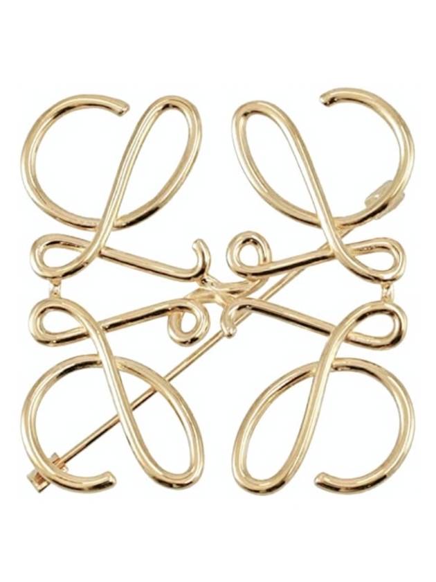 Anagram Metal Brooch Gold - LOEWE - BALAAN 2