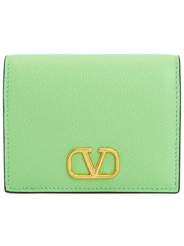 V Logo Signature Women's Bicycle Wallet P0R39SNP YEG - VALENTINO - BALAAN 1