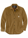 Long Sleeve Shirt 105419 B33 Brown Oak - CARHARTT - BALAAN 1