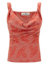 ORB Monogram Sleeveless Red - VIVIENNE WESTWOOD - BALAAN 2