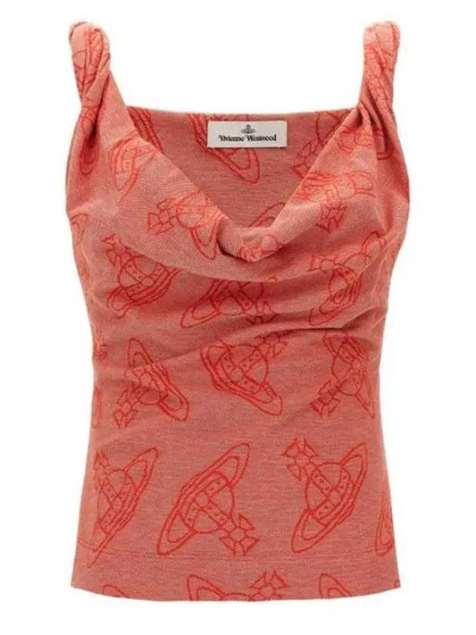 ORB Monogram Sleeveless Red - VIVIENNE WESTWOOD - BALAAN 2